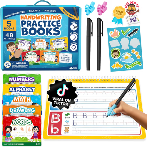 Magic Grooved Writing Practice for Kids Age 3-5