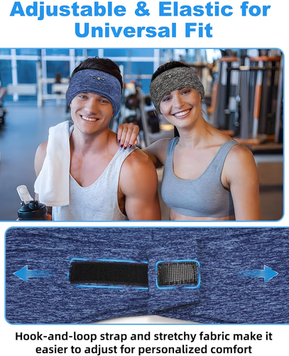 Adjustable Bluetooth Sleeping Headphones Headband 2PCS - photo 4