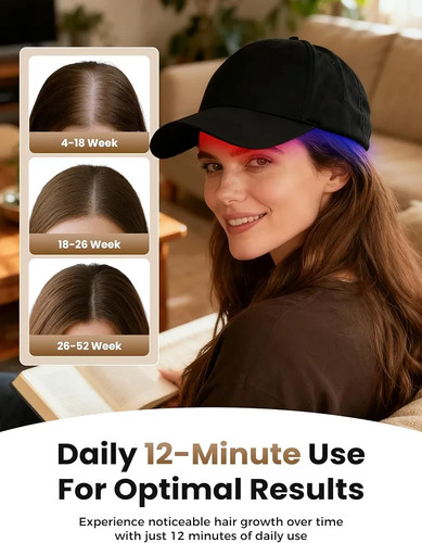 Red Light Hair Growth Cap, Adjustable Regrowth Device - photo 4