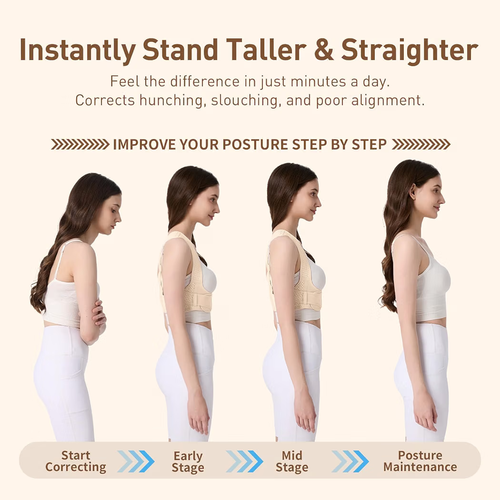 Posture Corrector for Women, Back Brace Shoulder Straightener Be - photo 5