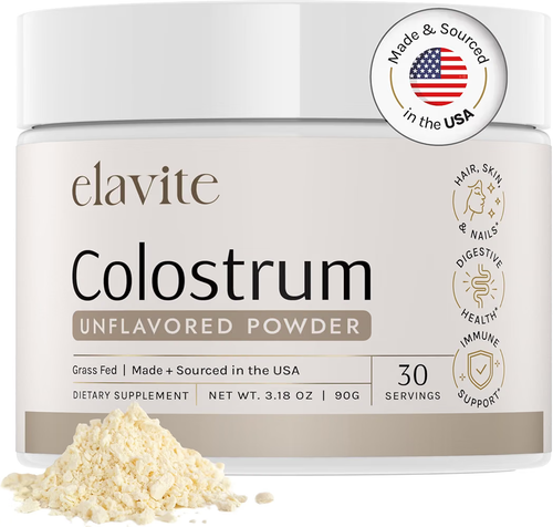 Elavite Bovine Colostrum Powder 30 Servings Chocolate