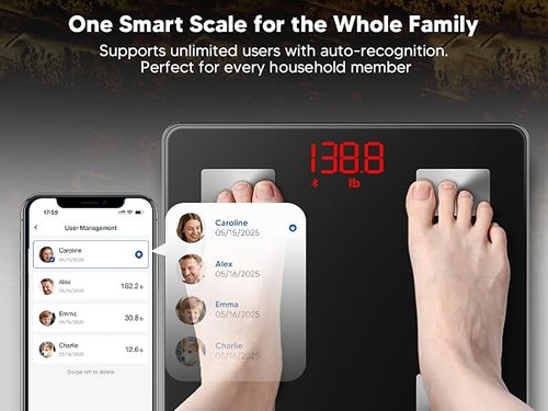 Body Composition Scale (black) CS20N Smart Bluetooth Scale