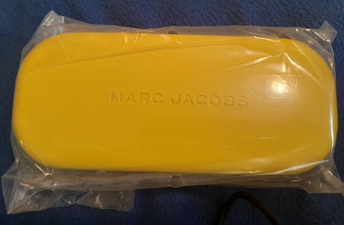 The Marc Jacobs Sunglasses Eyeglasses Case Yellow Leather Hard S