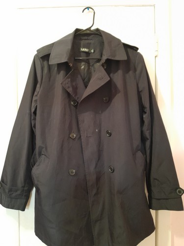 Vintage TOMMY HILFIGER Men's Rain Navy Trench Coat