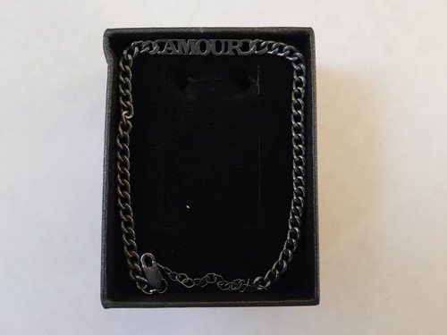 Amour Cuban Chain Bracelet Rhodium Filled 925 Sterling Silver 8 - photo 2