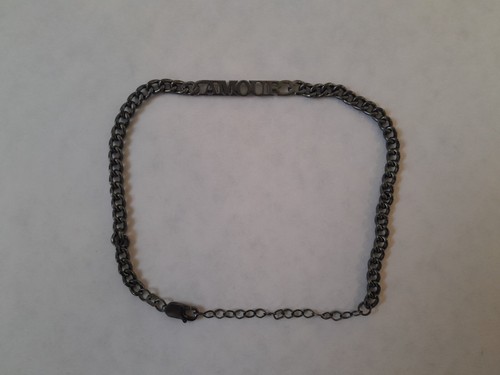 Amour Cuban Chain Bracelet Rhodium Filled 925 Sterling Silver 8 - photo 3