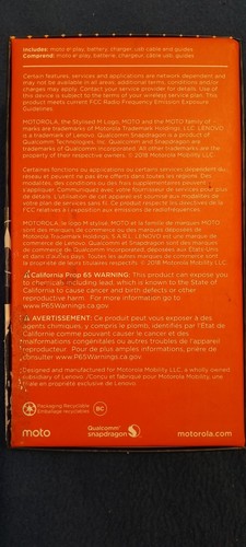 Motorola Moto e5 Play XT19217 Original Box with Manual - photo 2