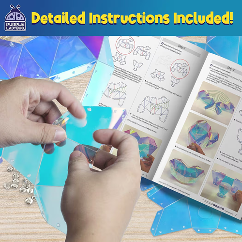 Heart Lantern Craft Kit for Kids 8-12 – DIY 3D Light-Up Decor - photo 5