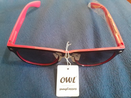 Men Women Retro Square Sunglasses Black Pink Two Tone - photo 4