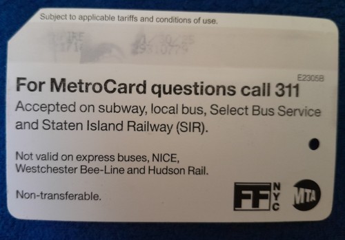 NYC subway Metrocard - photo 2