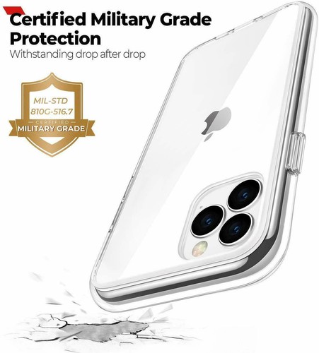 iPhone 11 Pro Protective Clear Case w/Shock Absorbent Bumper