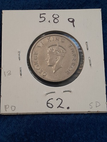 India - British | 1/2 Rupee Coin | King George VI | 1946-1947 - photo 2