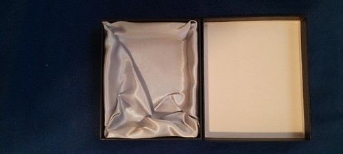 Gift Box NEW 4x3x1 Inches Silk Plated Cardboard Black - photo 2