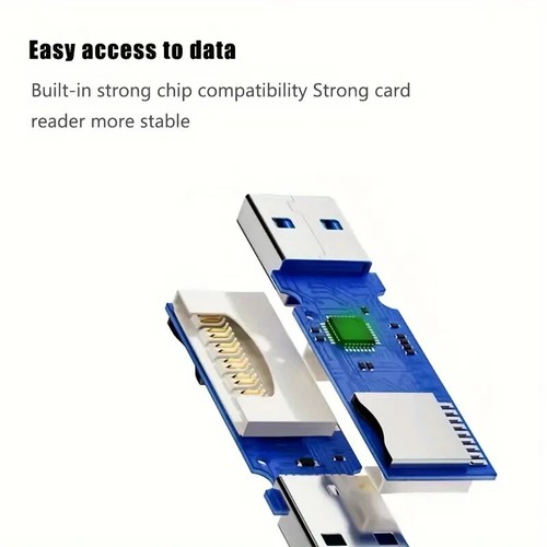 USB 2.0/3.0 High-speed Multifunctional 2-in-1 SD TF Card Reader - photo 4