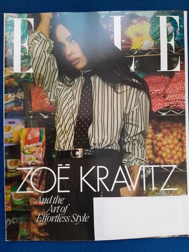 ELLE USA MAGAZINE Mar 2025 ZOE KRAVITZ Cover Fashion NEW