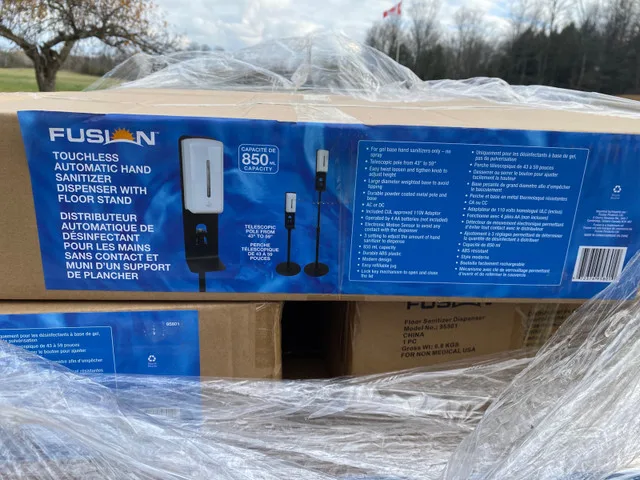 Fusion Touchless Hand Sanitizer Dispenser w/ Floor Stand image indicator(2)