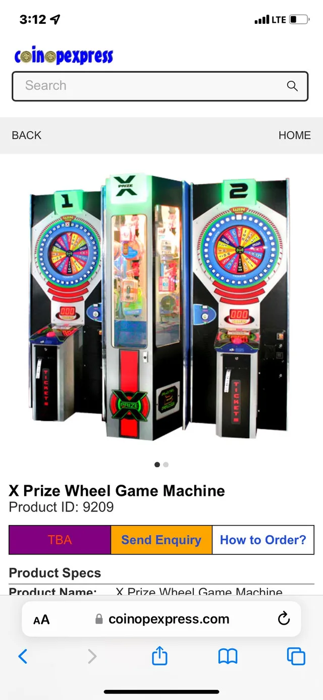 X Prize Wheel Game MachineProduct ID: 9209 image indicator(2)