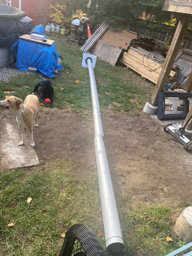 Type “B” gas vent pipe 280” long 5.5” wide thumbnail