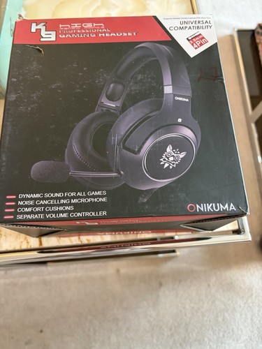ONIKUMA Black Over-Ear Gaming Headset 3.5mm Noise Cancel
