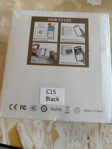 Portable Mobile Thermal Printer, Bluetooth, Black - photo 2