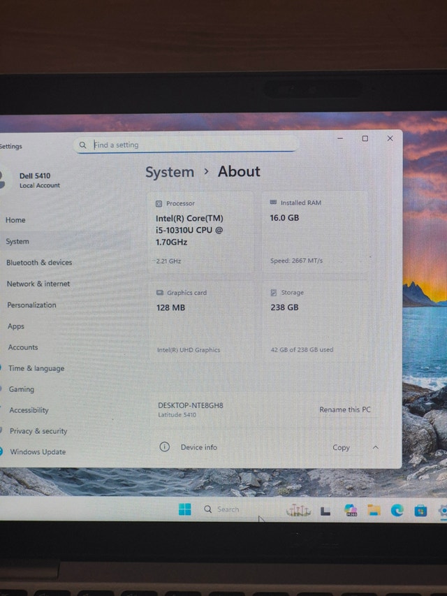 Dell Latitude 5410 - i5 10th Gen Laptop w/WWAN - photo 3