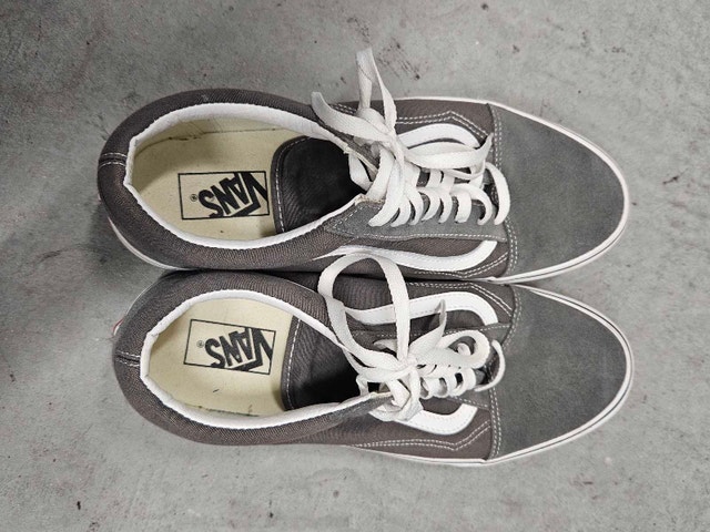 Men's shoes (grey Vans - size 12)