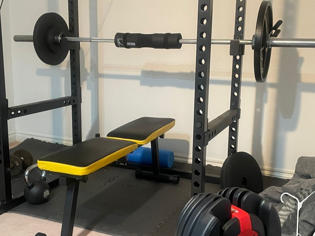 Squat Power Rack and Weights