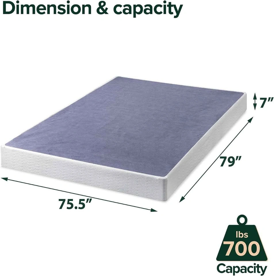 NEW 7 Inch King Size Heavy Duty Metal Smart Box Spring - photo 2