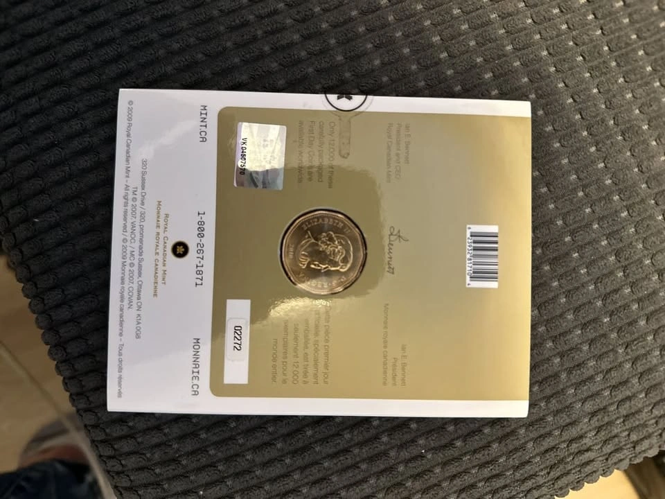 2006 RCM First Day of Mintage Vancouver 2010 Lucky Loonie - photo 2