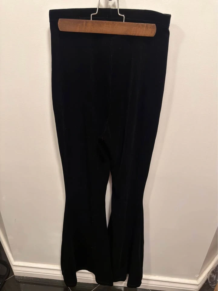 MXCi black velvet flare pants UK 10/ US 6 - photo 3