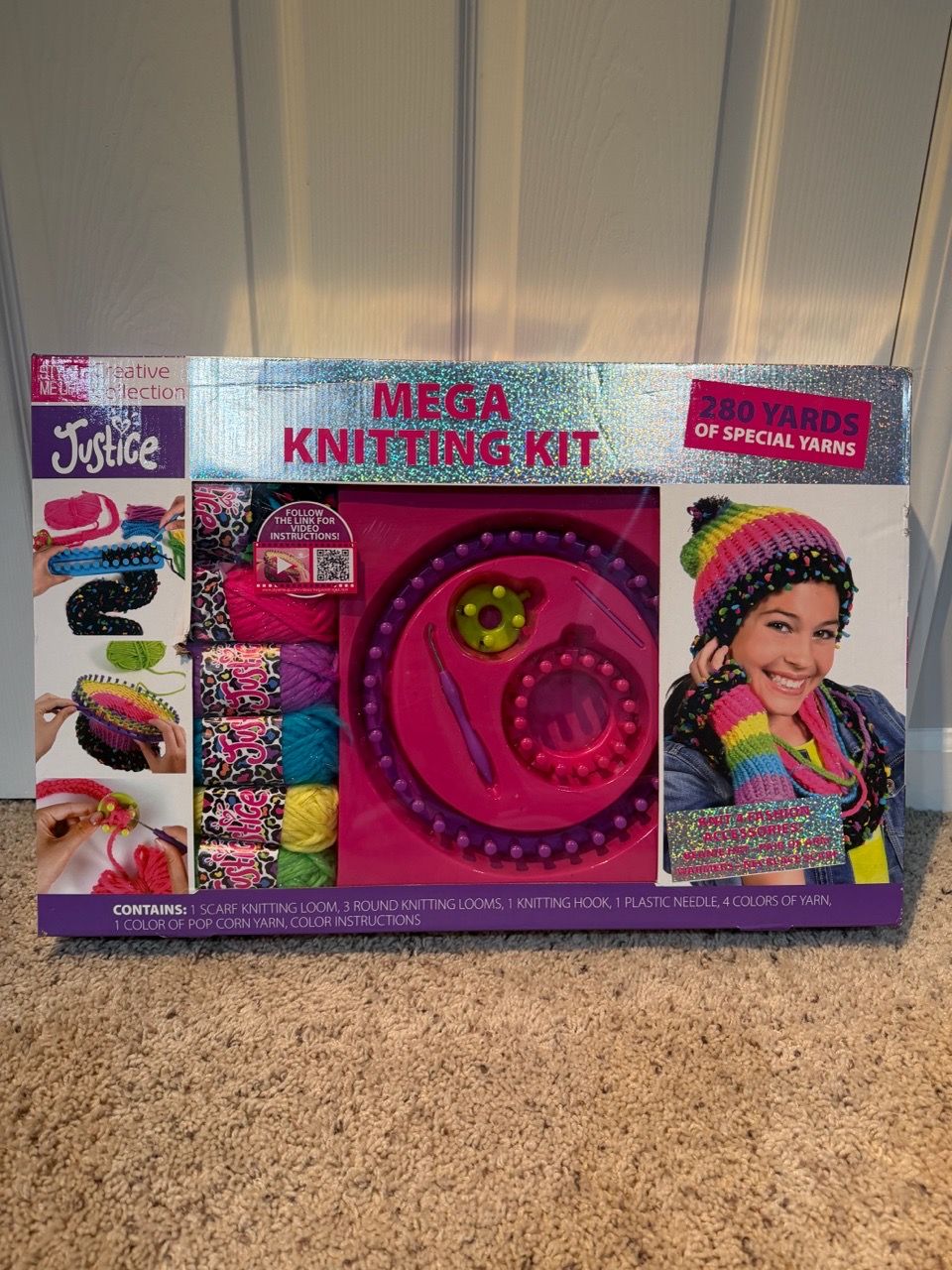 Kids knitting set