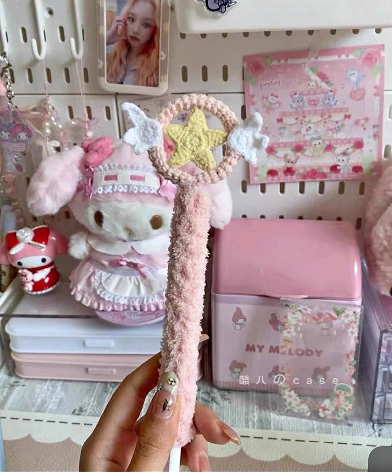 Sailor Moon Wand Crochet Apple Pencil Case