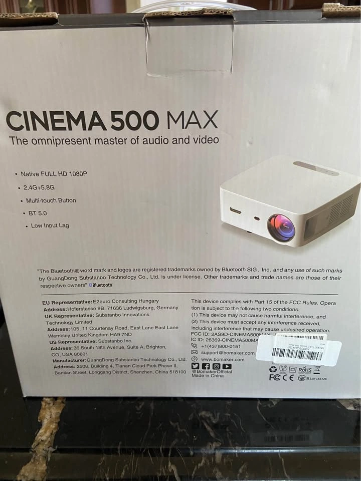 Bomaker Cinema 500 Max Projector - photo 3