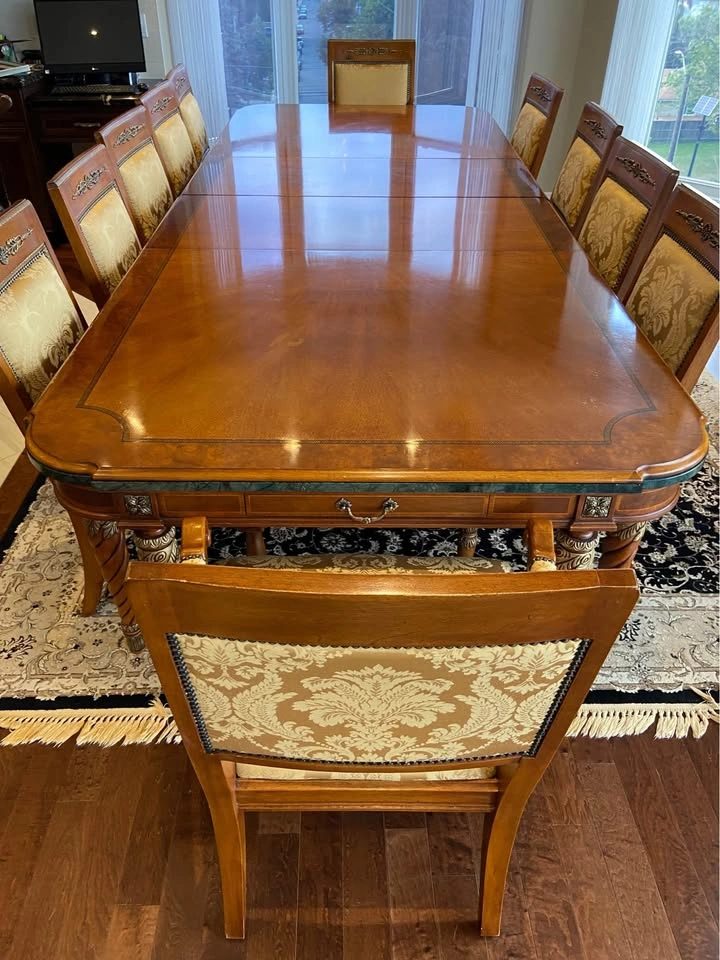 Henredon Grand Provenance dining table with 12 chairs - photo 3