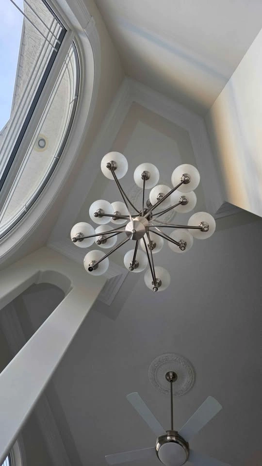 Brushed Nickel 15-Light Multi-Tier Chandelier - photo 2
