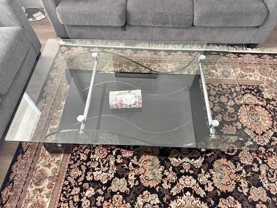 Modern Glass Coffee Table and End Table Set