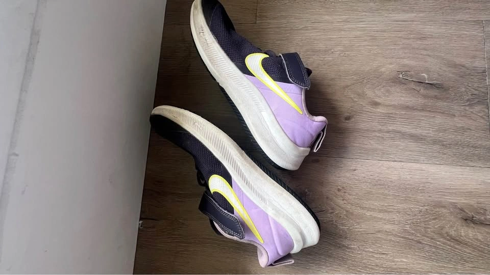 Nike Star Runner 3 Kids' Shoes Size 1Y Purple/Black - photo 2