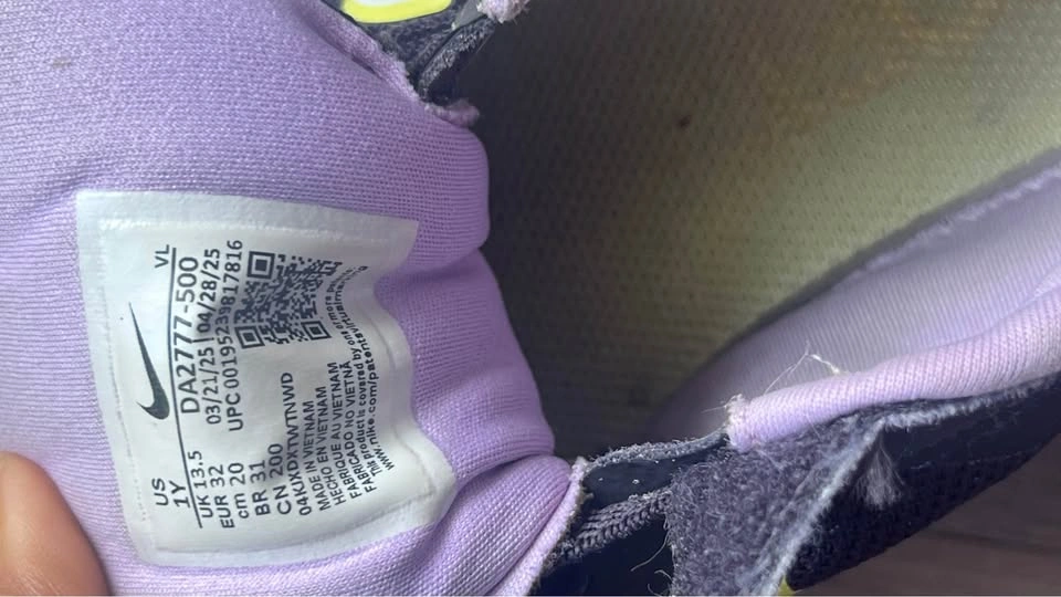 Nike Star Runner 3 Kids' Shoes Size 1Y Purple/Black - photo 4