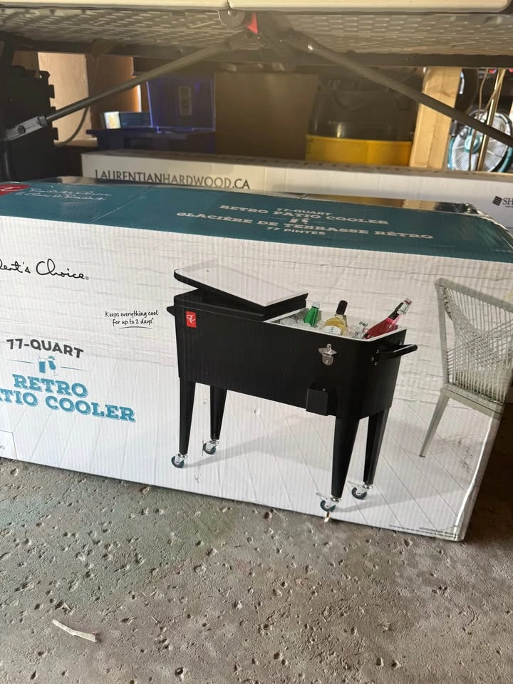 Brand New Sealed PC 77-Qt Retro Patio Cooler – Bottle Opener - photo 3