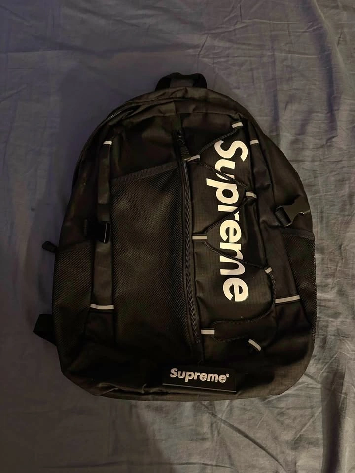 Supreme Backpack SS17 Black Box Logo