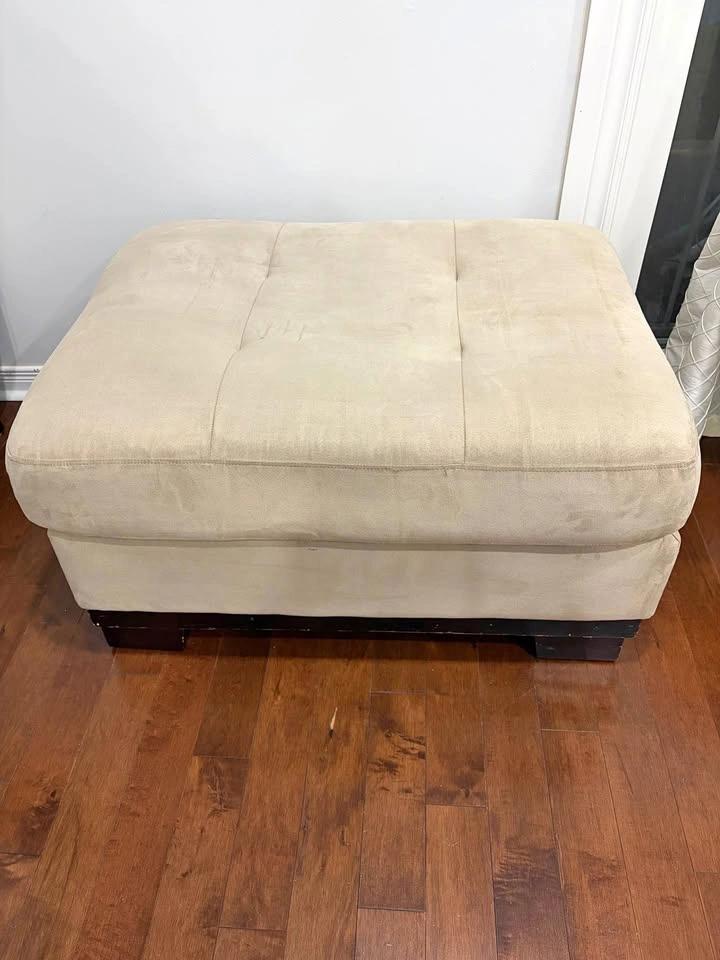 Microfiber Ottoman