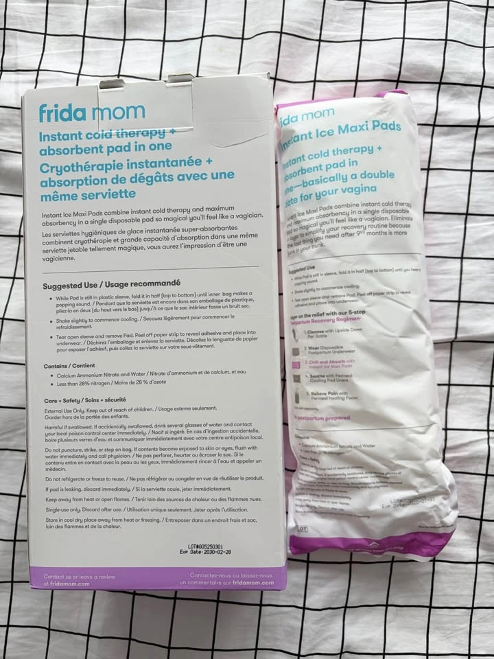 Brand New Frida Mom Instant Ice Maxi Pad (5 pads) - photo 2