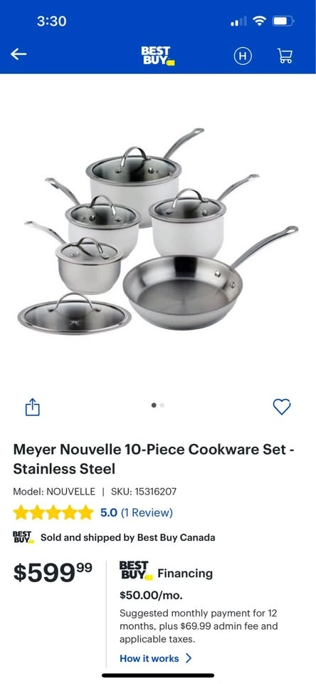 Brand New Sealed 10-Piece Cookware Set - photo 2