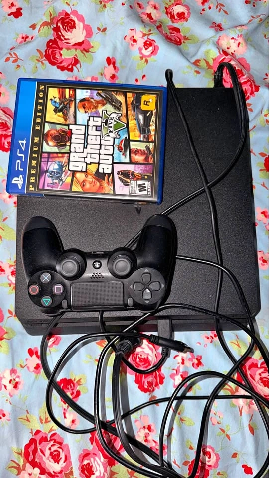 Sony PlayStation 4 Slim 1TB with Controller and GTA V