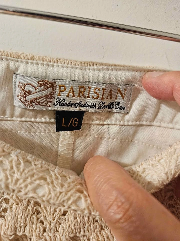 Large Tassel Cream Shorty Shorts - photo 3