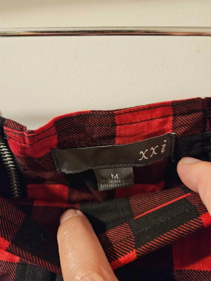 Medium Red Plaid Miniskirt - photo 2
