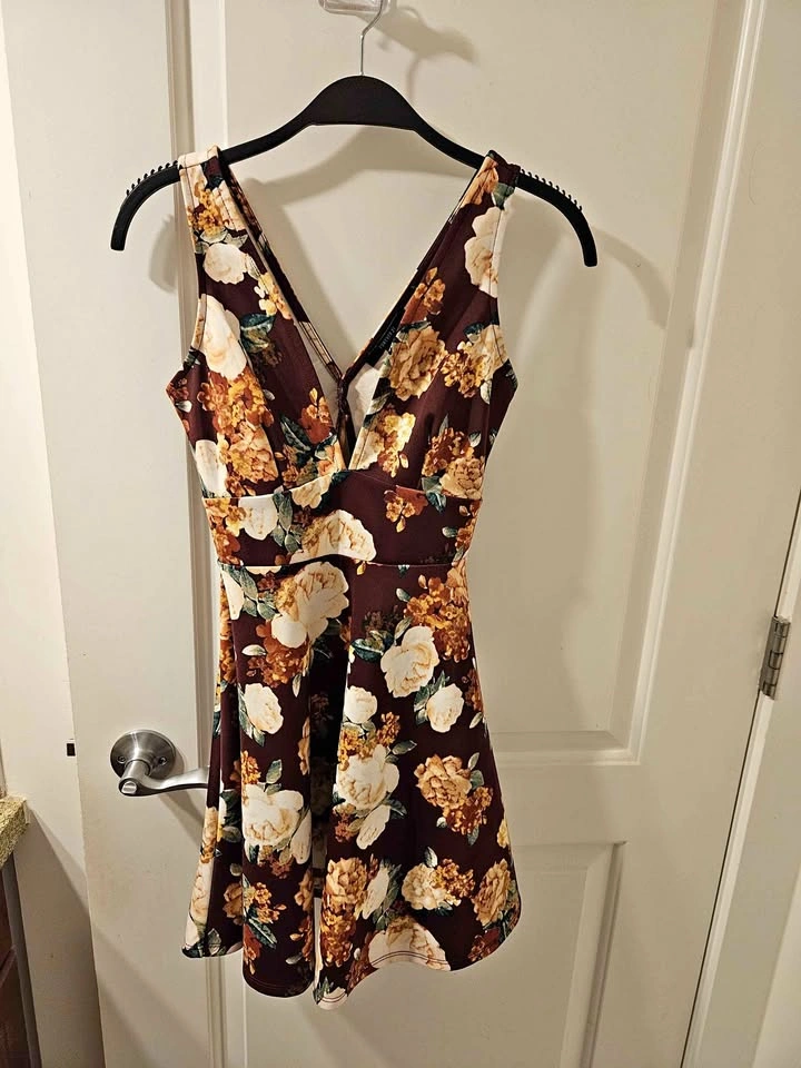 Small Red Floral Dress