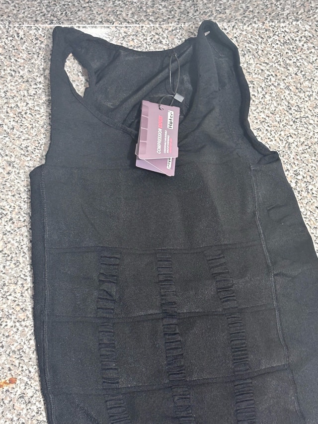 Men's Compression Body Shaper - Size M Black - photo 4