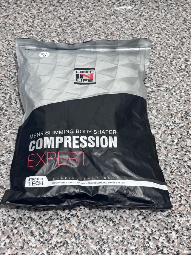 Men's Compression Body Shaper - Size M Black - photo 5