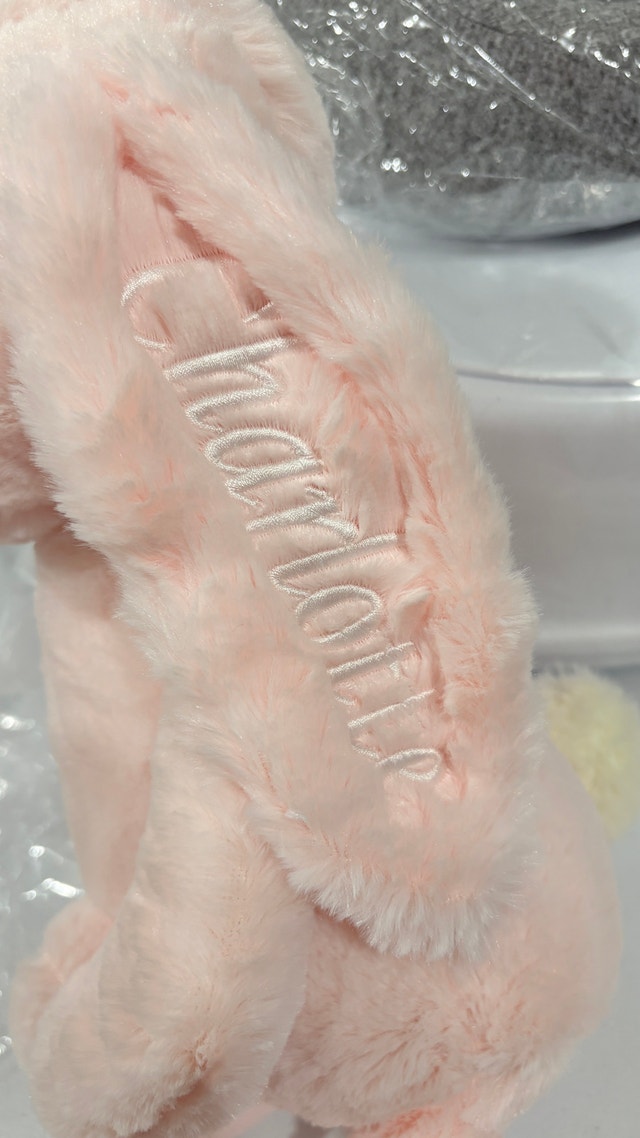 Plush Bunny-personalized with the name 'Charlotte’ - photo 2